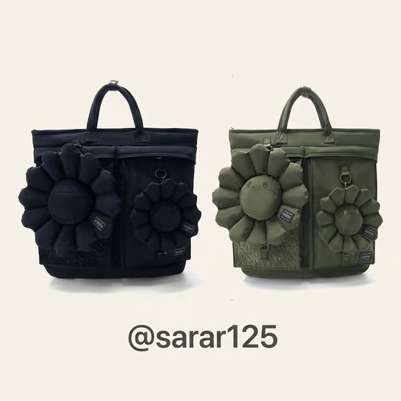 Rare Limited Edition: Takashi Murakami X Porter Yoshida &Co. Flower Helmet Tote - Picture 5 of 7